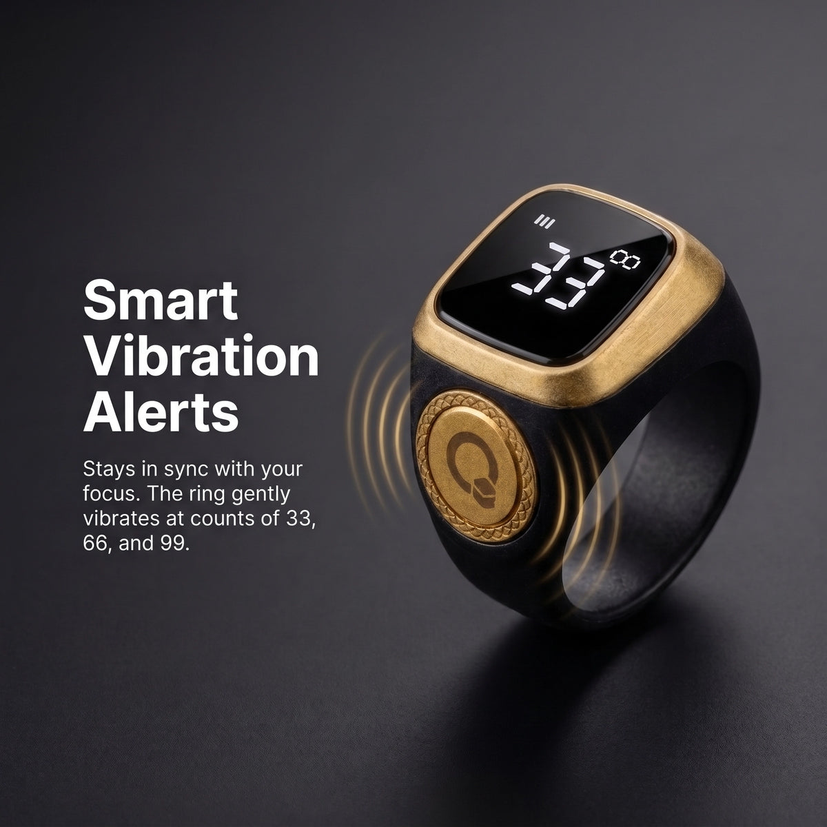 LumiNight™ Smart Digital Zikr Ring